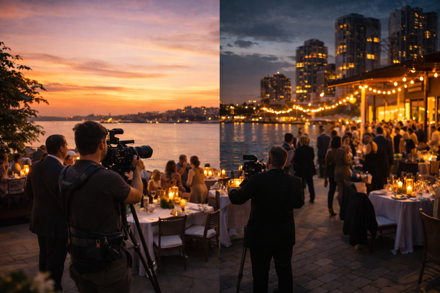 Lighting Challenge / Day-to-Night Waterfront Event: