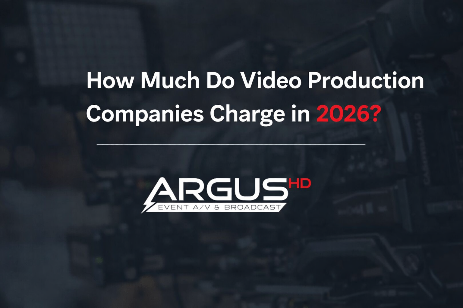 How much does video production cost infographic